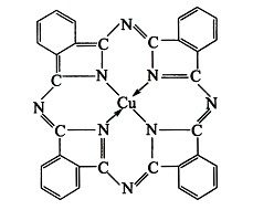 酞青藍化學結(jié)構(gòu)